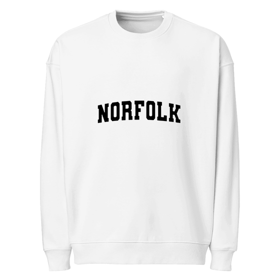 Norfolk Sweatshirt with Varsity3 design (White)