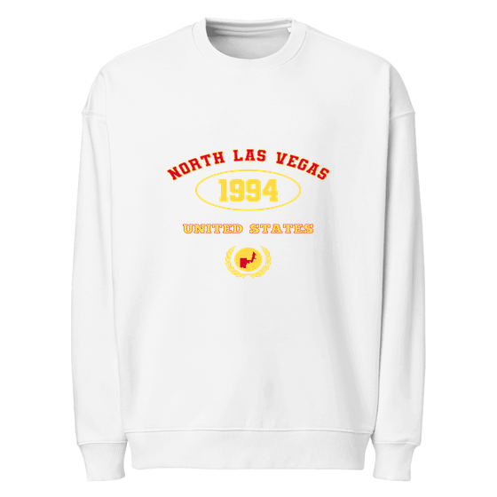 North Las Vegas Sweatshirt with University 1994 design (White)