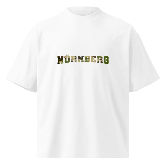 Nürnberg T-Shirt mit Camouflage-Design (Weiß) – Produktansicht