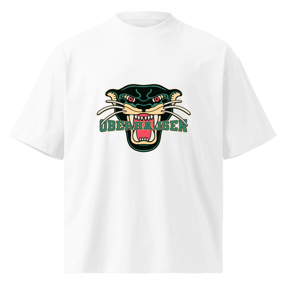 Oberhausen T-Shirt mit Panther-Design (Weiß) – Produktansicht