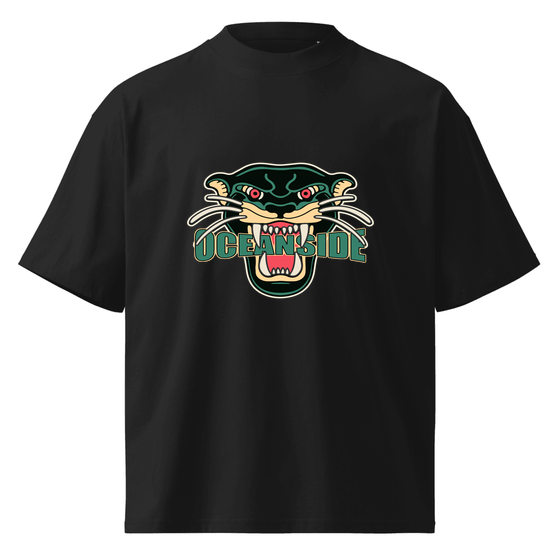 Oceanside T-Shirt with Panther design (Black) – Produktansicht