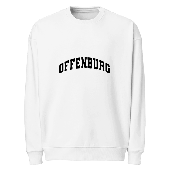Offenburg Sweatshirt mit Varsity3-Design (Weiß)