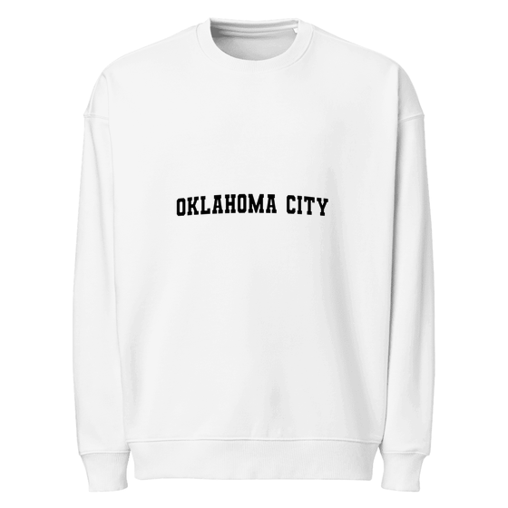 Oklahoma City Sweatshirt with Varsity3 design (White)