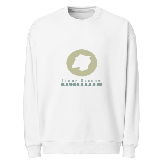 Oldenburg Sweatshirt mit Minimal Moon-Design (Weiß)