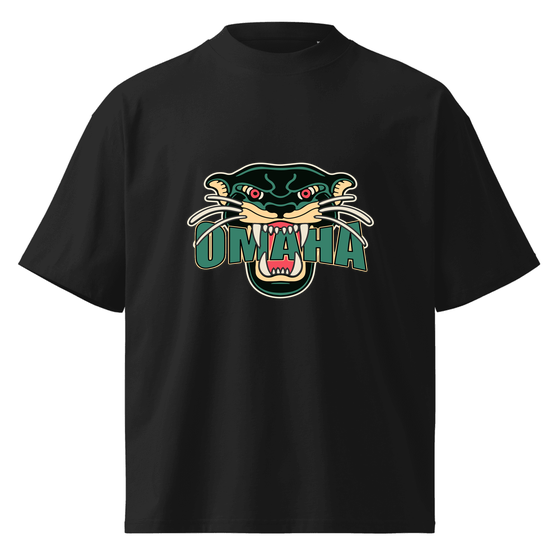 Omaha T-Shirt with Panther design (Black)