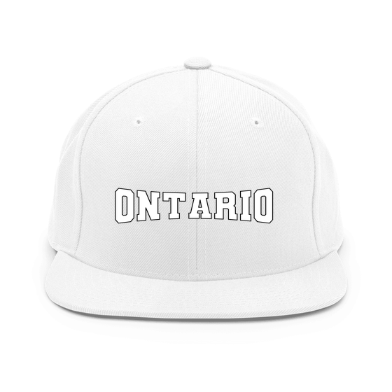 Ontario Cap with Varsity4 design (White)