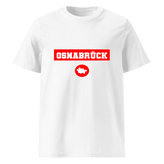 Osnabrück T-Shirt mit Signal14-Design (Weiß) – Produktansicht