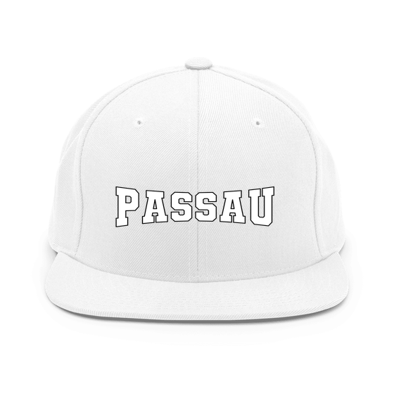 Passau Cap mit Varsity4-Design (Weiß) – Produktansicht
