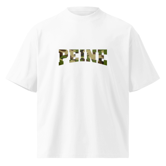 Peine T-Shirt mit Camouflage-Design (Weiß) – Produktansicht