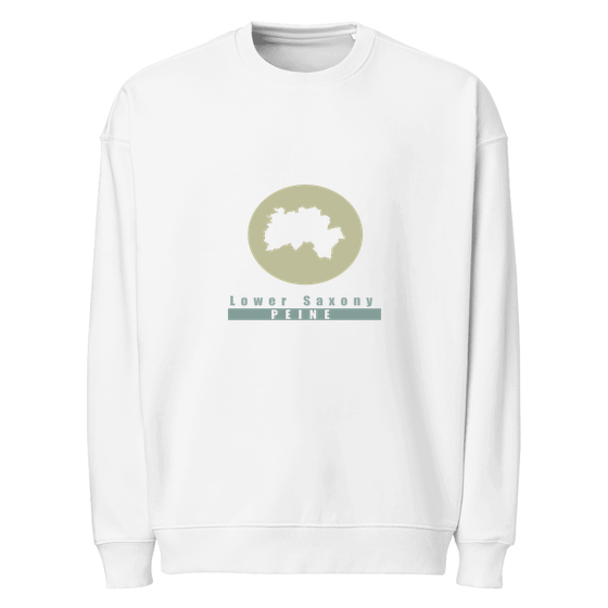 Peine Sweatshirt mit Minimal Moon-Design (Weiß)