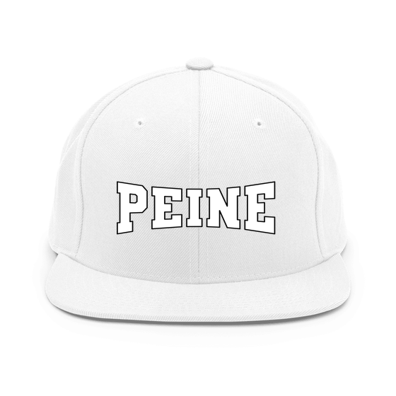 Peine Cap mit Varsity4-Design (Weiß) – Produktansicht