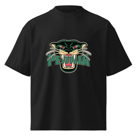 Peoria T-Shirt with Panther design (Black)