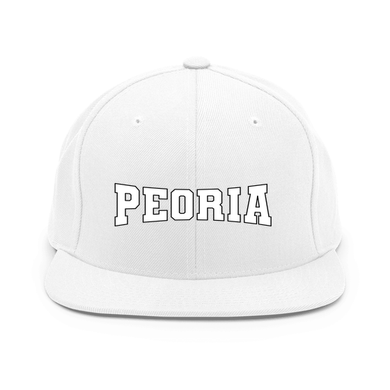 Peoria Cap with Varsity4 design (White)
