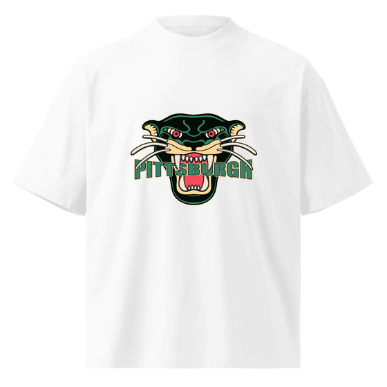 Pittsburgh T-Shirt with Panther design (White) – Produktansicht