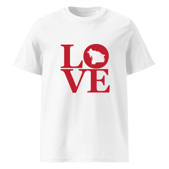 Portland T-Shirt with Love design (White)