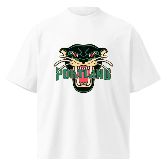 Portland T-Shirt with Panther design (White) – Produktansicht