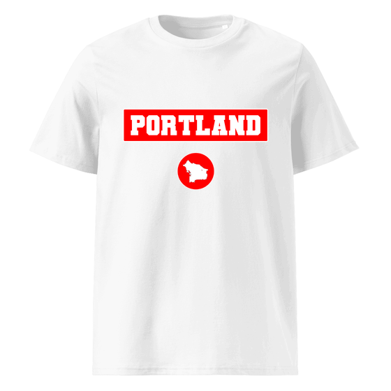 Portland T-Shirt with Signal14 design (White) – Produktansicht