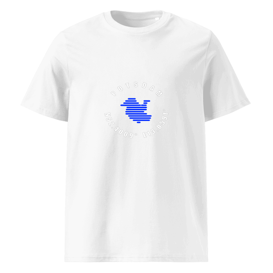 Potsdam T-Shirt mit Minimal Coordinates-Design (Weiß)