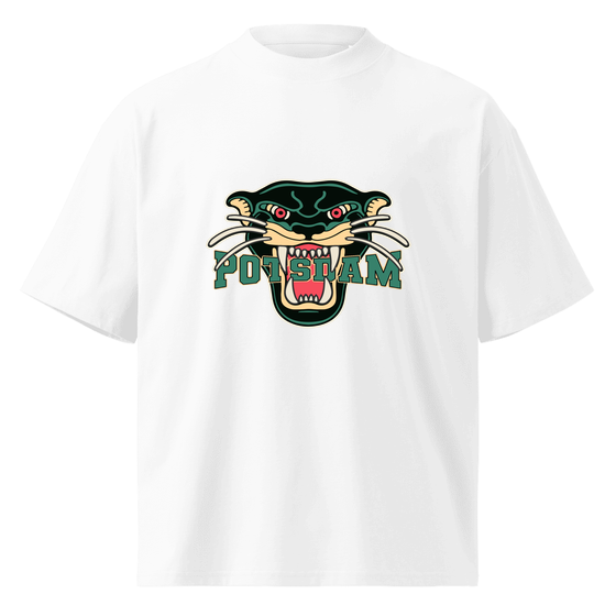 Potsdam T-Shirt mit Panther-Design (Weiß) – Produktansicht