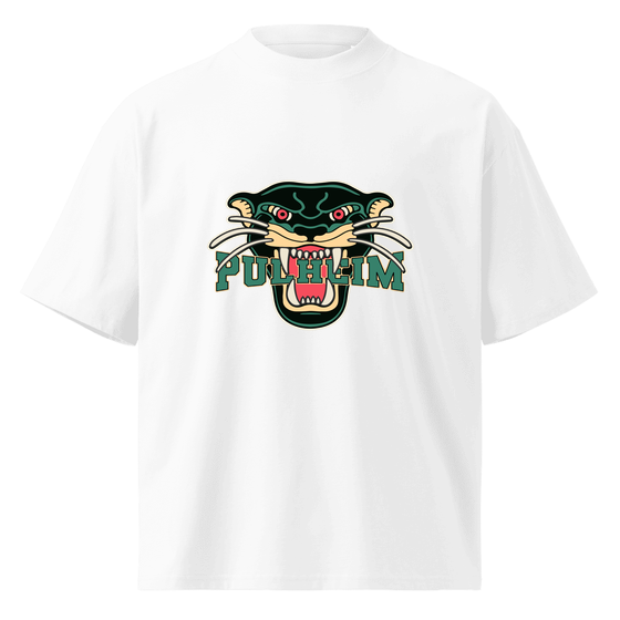 Pulheim T-Shirt mit Panther-Design (Weiß) – Produktansicht