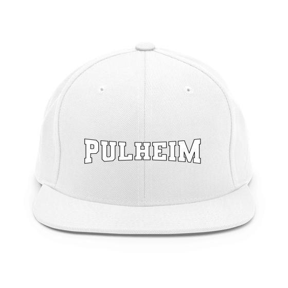 Pulheim Cap mit Varsity4-Design (Weiß) – Produktansicht