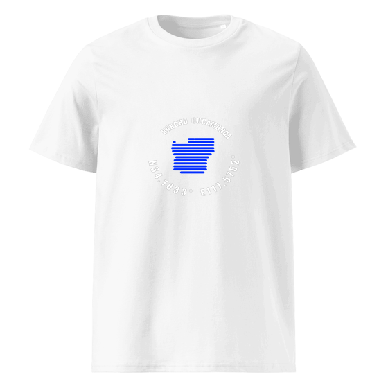 Rancho Cucamonga T-Shirt with Minimal Coordinates design (White)