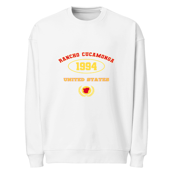 Rancho Cucamonga Sweatshirt with University 1994 design (White)