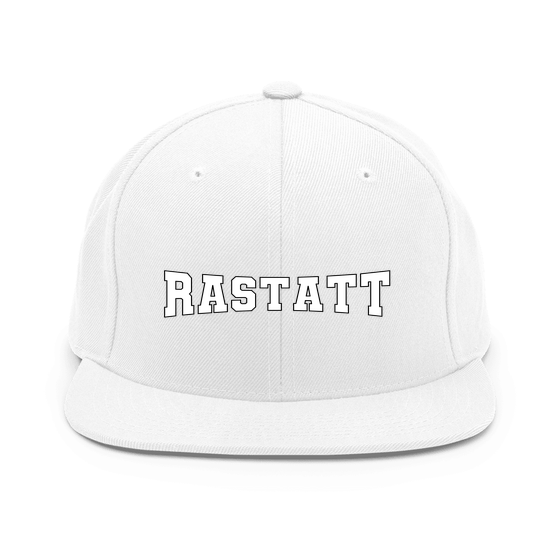 Rastatt Cap mit Varsity4-Design (Weiß) – Produktansicht