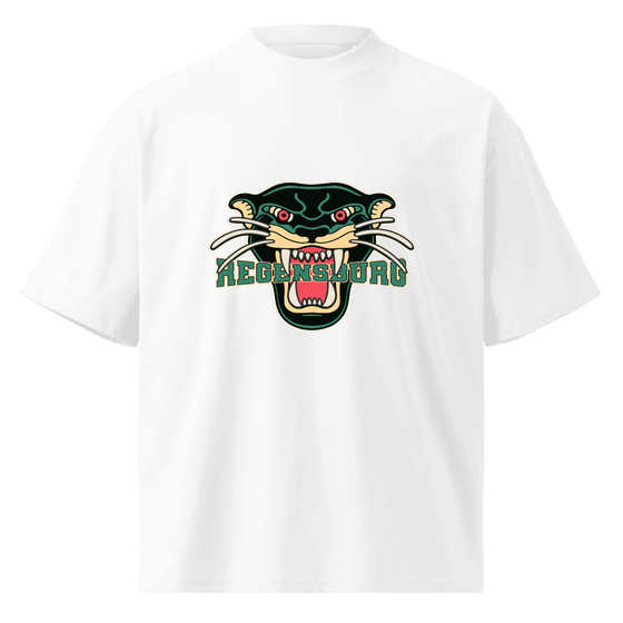 Regensburg T-Shirt mit Panther-Design (Weiß) – Produktansicht