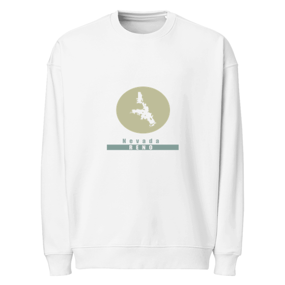 Reno Sweatshirt with Minimal Moon design (White)
