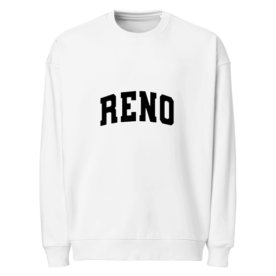 Reno Sweatshirt with Varsity3 design (White)