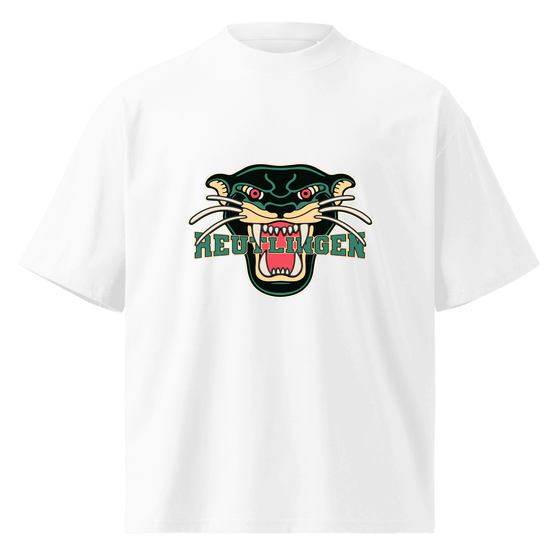 Reutlingen T-Shirt mit Panther-Design (Weiß) – Produktansicht