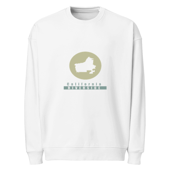 Riverside Sweatshirt with Minimal Moon design (White) – Produktansicht