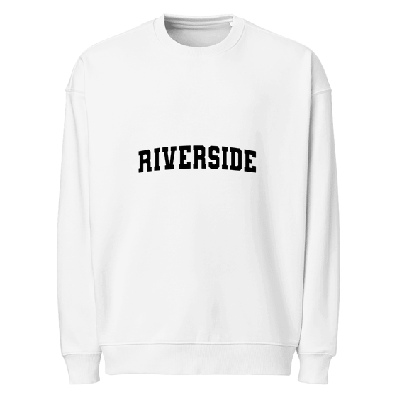 Riverside Sweatshirt with Varsity3 design (White)