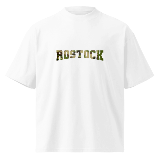 Rostock T-Shirt mit Camouflage-Design (Weiß) – Produktansicht