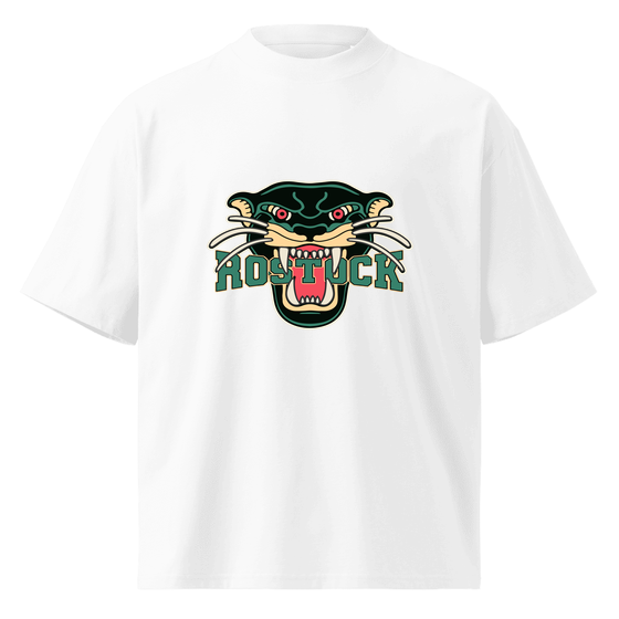 Rostock T-Shirt mit Panther-Design (Weiß) – Produktansicht