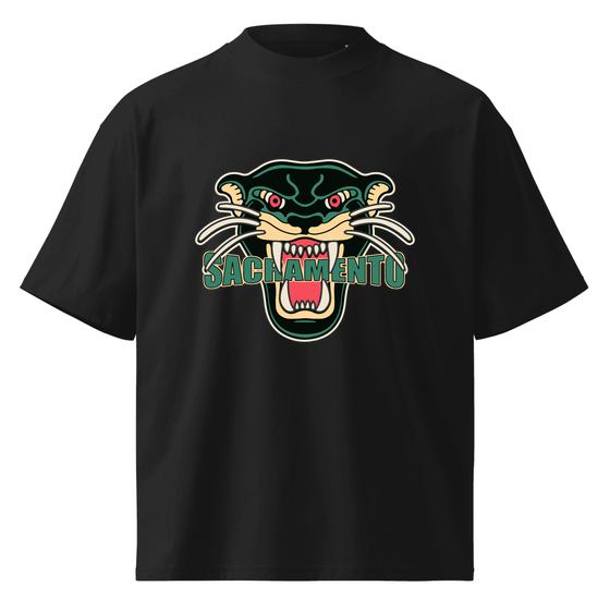 Sacramento T-Shirt with Panther design (Black)