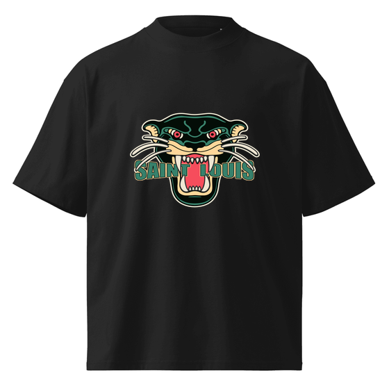 Saint Louis T-Shirt with Panther design (Black)