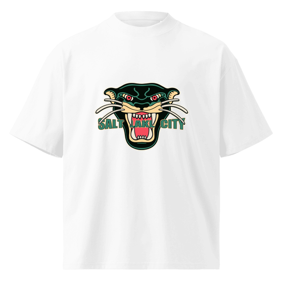 Salt Lake City T-Shirt with Panther design (White) – Produktansicht