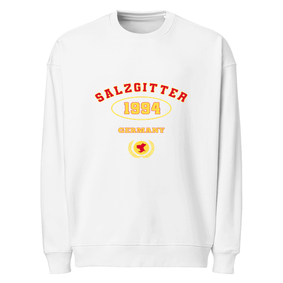 Salzgitter Sweatshirt mit University 1994-Design (Weiß)