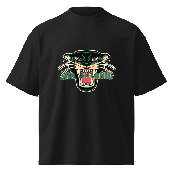 San Antonio T-Shirt with Panther design (Black)