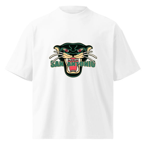 San Antonio T-Shirt with Panther design (White) – Produktansicht