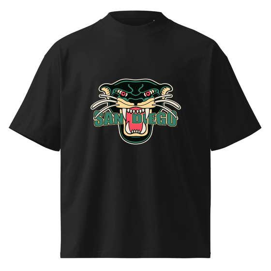 San Diego T-Shirt with Panther design (Black)