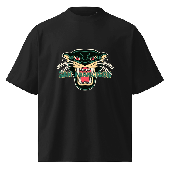 San Francisco T-Shirt with Panther design (Black)