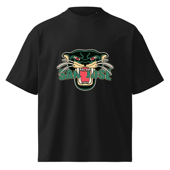 San Jose T-Shirt with Panther design (Black)