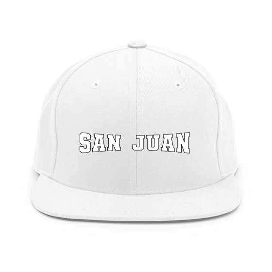 San Juan Cap with Varsity4 design (White)