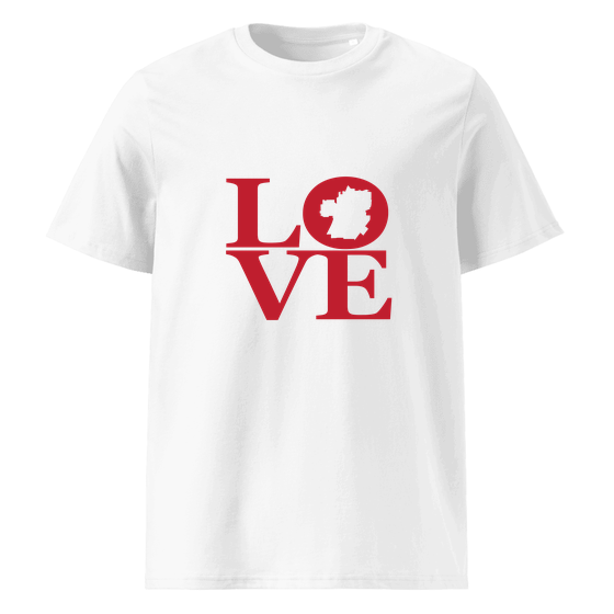 Santa Ana T-Shirt with Love design (White)