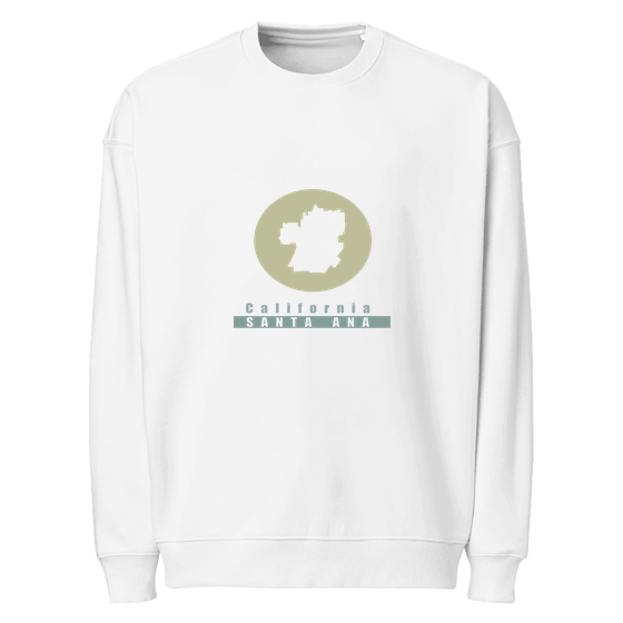 Santa Ana Sweatshirt with Minimal Moon design (White)