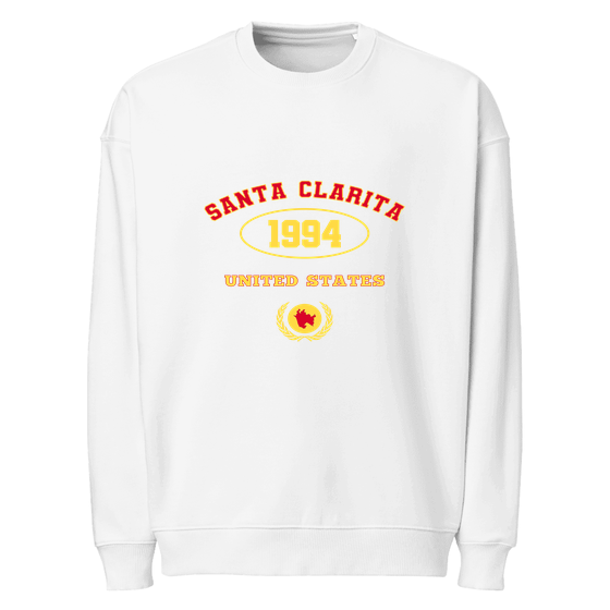 Santa Clarita Sweatshirt with University 1994 design (White) – Produktansicht