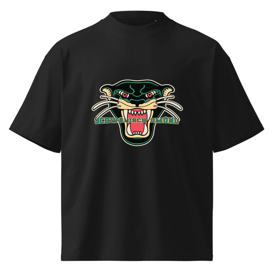 Schwäbisch Gmünd T-Shirt mit Panther-Design (Schwarz) – Produktansicht